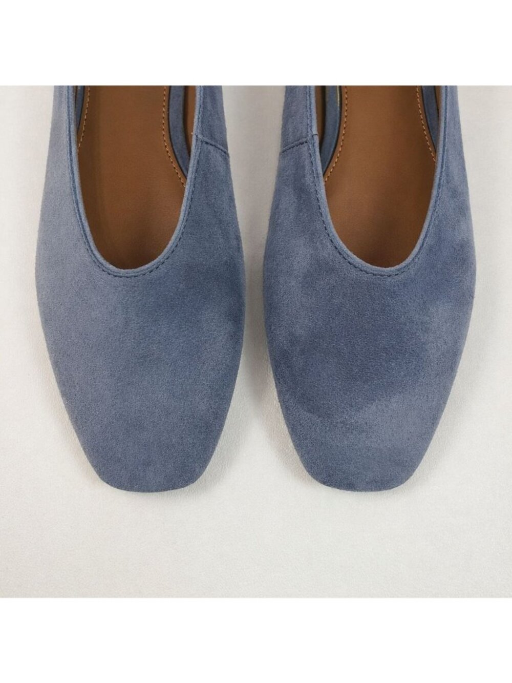 Madewell The Mylie Ballet Flat Suede Basalt Blue Womens 7.5M Minimalist Timeless - Picture 10 of 16